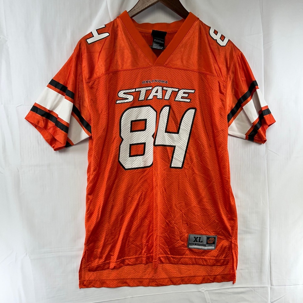 Oklahoma State Cowboys Genuine Stuff Jersey Youth XL Orange #84 Football Mesh